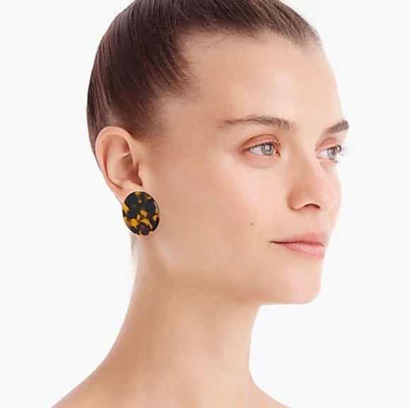 J. Crew Tortoise Disc Earrings - Picture 2 of 5